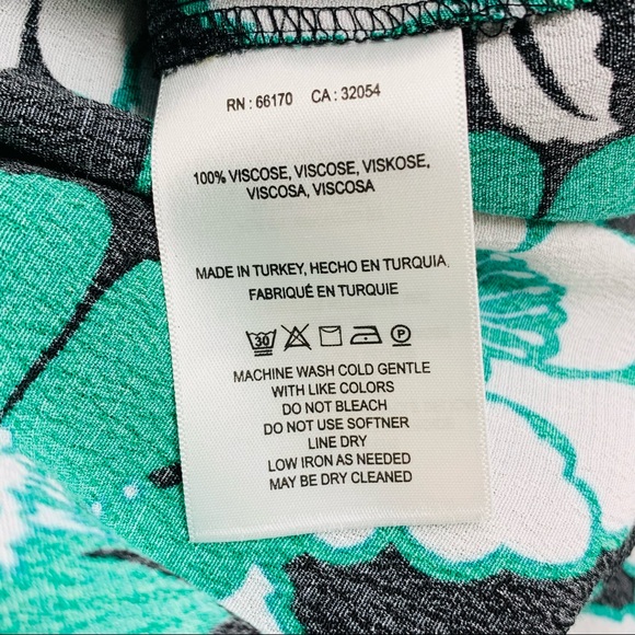 Anthropologie Maeve Juno Floral Mini Dress Green Black White Size XXS - Picture 8 of 10